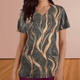 thumbnail image 2 of Pisexur Womens Scrub Tops Boasting Colorful Floral Prints Along With Short Sleeve Scrub Tops Suitable for Nursing Uniforms With Convenient Pockets, 2 of 4