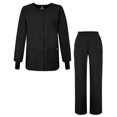 thumbnail image 1 of Adar Universal Women's Scrub Set - Warm-Up Scrub Jacket and Elastic Pull-On Pants, 1 of 7