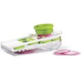 thumbnail image 1 of Starfrit Mandoline Facile Trancheuse et Coupe-dés, 5 Lames Interchangeables, Julienne, Râpe, Déchiqueteuse, Poussoir Auto-Alimentation avec Récipient Attrapeur, 1 of 5