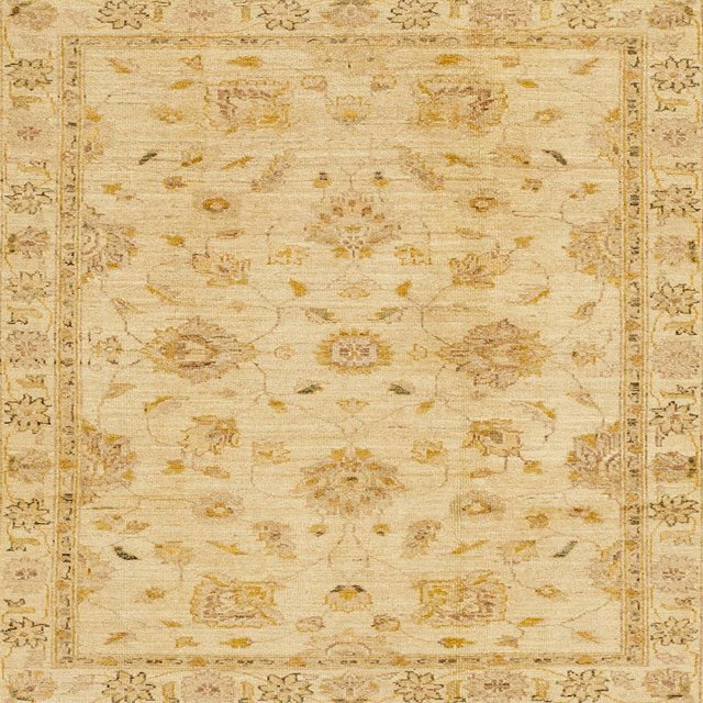 Ahgly Company Tapis d'Intérieur Carrés Abstraits Jaunes Abstraits pour Aire, 4 Pieds Carré