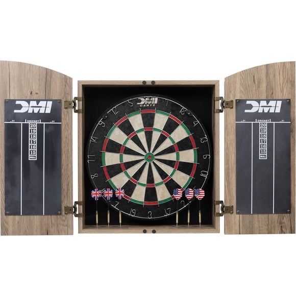 DMI Sports Dublin Bristle Dartboard Cabinet Set