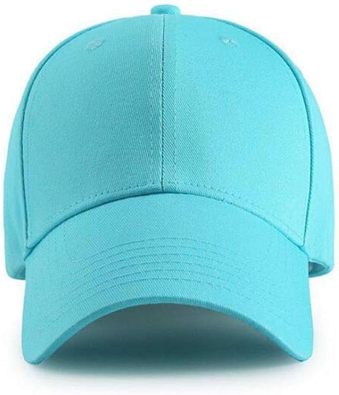ORUYROP Men Women Plain Cotton Structured Baseball Cap Adjustable Strapback 6 Panel Hat