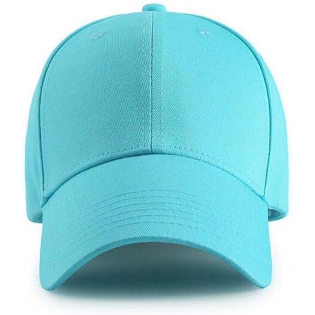 ORUYROP Men Women Plain Cotton Structured Baseball Cap Adjustable Strapback 6 Panel Hat