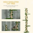 thumbnail image 4 of PawHut Arbre à Chat du Sol au Plafond à 4 Niveaux, Hauteur (80-95 Pouces) Ajustable, 4 of 10