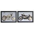 thumbnail image 1 of Framed Foil Print Canvas Wall Art (Motorcycle) (Asstd) - Set of 2, 1 of 1