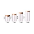 thumbnail image 3 of XIPYYKM Hot Sale! Clear Glass Jar Sealed Canister Food Storage Container for Loose Tea Coffee Sugar Kitchen Supplies, 3 of 7