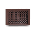 thumbnail image 3 of 8x12 Floor Vent Cover Register with Damper VR100 – Tudor Mushroom Design, Cast Aluminum, Powder Coated, Repaintable – For Floors, Walls & Ceilings, 3 of 10