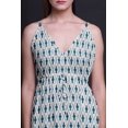 thumbnail image 4 of Bimba Robe de Plage Bohème Sans Manches Longue Maxi à Bretelles Imprimée pour Femmes Shibori - Moyen, 4 of 6