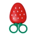 thumbnail image 1 of MasteelfCA Strawberry Shape Creative Fruit Shape Scissors Refrigerator Paste Art Scissors Stainless Steel Children Safety Iron Suction Scissors Red Color, 1 of 8