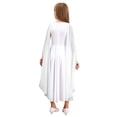 thumbnail image 4 of YiZYiF Enfants Filles Grecque Rome Égypte Toge Princesse Costume Sans Manches Tulle Châle Robe Patchwork pour Halloween Cosplay Blanc 8, 4 of 7