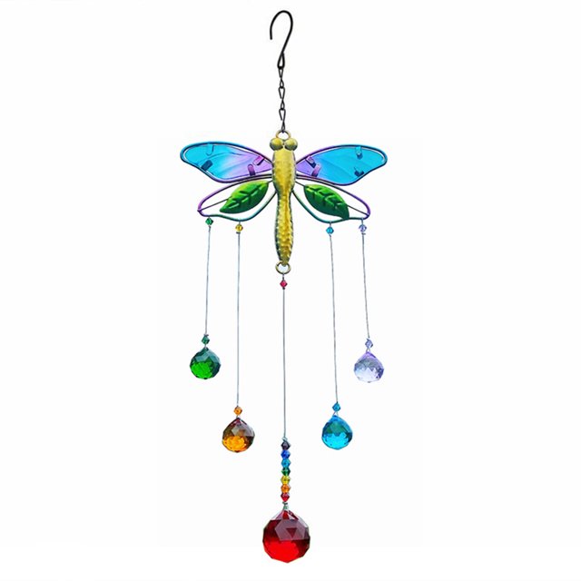1 Pce Lampe Décorative Pendentif Cristal Délicat Pendentif Libellule