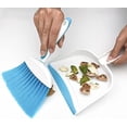 thumbnail image 3 of Mini Broom and Dustpan Set Small Dustpan and Brush Set Whisk Broom and Dustpan Set Small Broom and Dustpan Set for Desk, Home, Kitchen Necessities, Small Dust pan and Brush Set Blue Blue Blue, 3 of 5