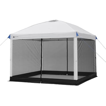 Ozark Trail 10 FT x 10 FT Straight Leg Canopy Mesh Curtain Accessory - Frame Not Included, GRAY