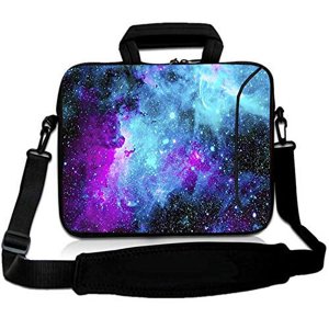 RICHEN 17 inch Laptop Shoulder Bag Carrying Case Computer PC Cover Pouch with Handle Fits 15.6/16/17/17.3/17.4 inch Laptop Notebook (16-17.3 inch, Galaxy)