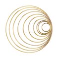 thumbnail image 1 of Maoww 10pcs Different Sizes Dream Catcher Macrame Projects Craft Round Rings Dream Rings DIY Wreaths Macrame Projects Hoops Craft Round Rings, 1 of 7