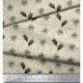 thumbnail image 3 of Soimoi polyester Crepe Fabric Curve Diamond,Leaves & Floral Artistic Decor Fabric Printed Yard 42 Inch Wide, 3 of 3