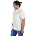 thumbnail image 4 of Atasi Short Kurta Mandarin Collar Tee Solid Short Sleeve Henley Shirt With Pocket, 4 of 7