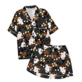 thumbnail image 4 of WEAIXIMIUNG Children's Leisure Printed Button Collar Short Sleeved Top Shorts Pajama Set 2-3 Years, 4 of 4
