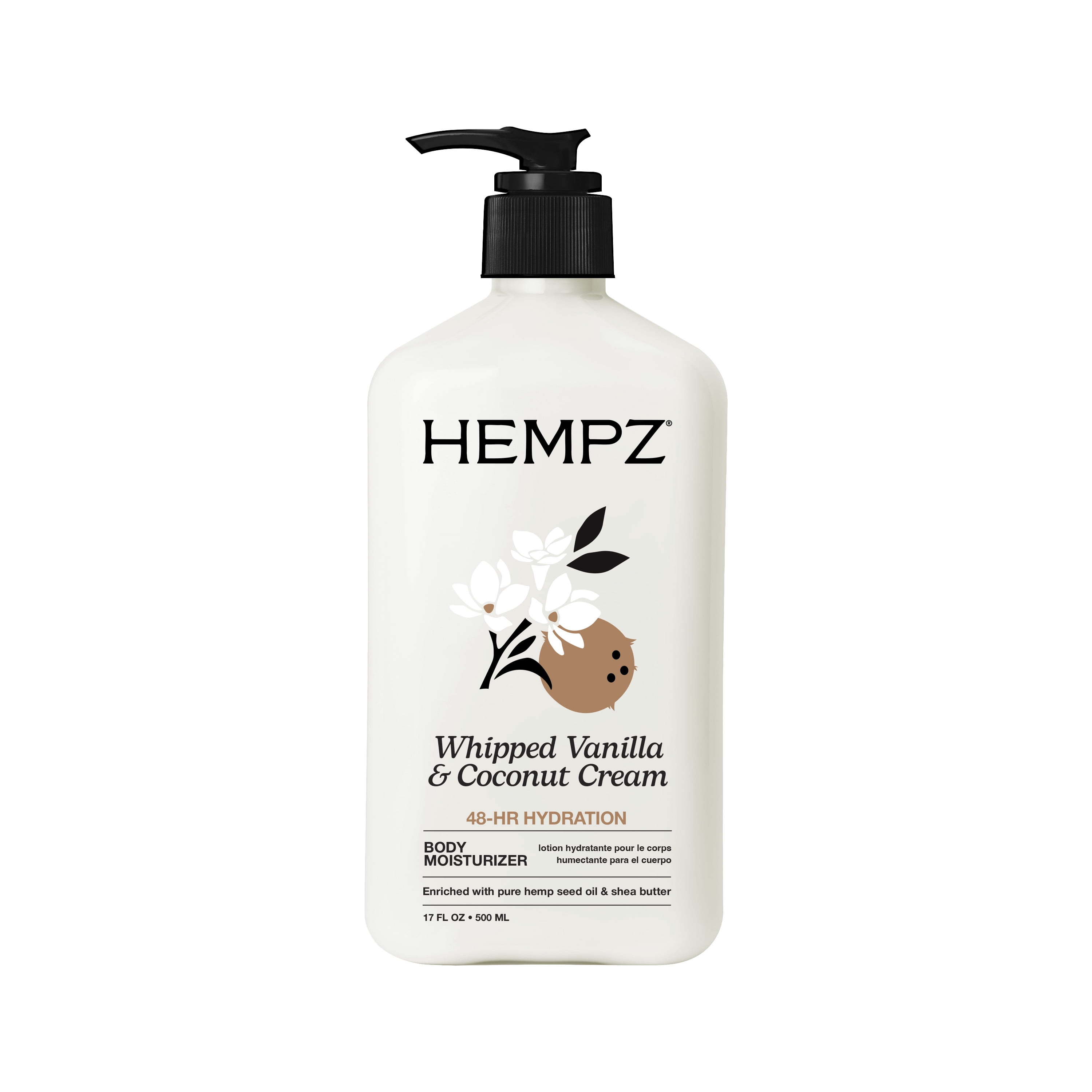 HEMPZ Vanille fouettée & crème de noix de coco pour la sécheresse