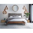 thumbnail image 3 of Topline Home Furnishings King Platform Bed with Upholstered Headboard, 3 of 8