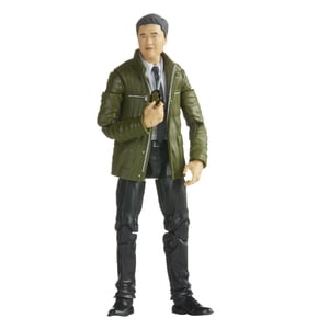Marvel Legends Series MCU Disney Plus L'agent Wandavision Jimmy Woo figure 6-inch Jouet à collectionner, 1 Accessoires et accessoires 2 Pièces de construction-A-Figure
