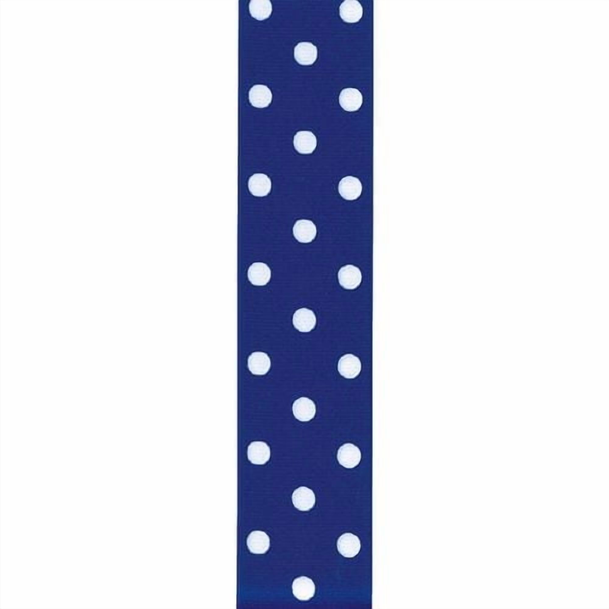 Ruban Grosgrain à pois Offray 39 mm