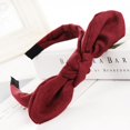 thumbnail image 3 of Bandeau Nœud Papillon Mode pour Femmes Serre-Tête Simple en Daim pour Filles, 3 of 9