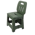 thumbnail image 1 of Folding Step Stool, Lightweight PP Plastic Foldable Step Stool with Backrest, Holds Up to 300 Lbs, Opens Easy with One Flip, Collapsible Stool for Kitchen, Bathroom & Living Room, 1 of 7