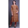 thumbnail image 4 of Bimba Robes Longues Droites pour Femmes Imprimées Manches 3/4 Vêtements Indiens, 4 of 6