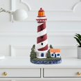 thumbnail image 3 of jifeng Resin Lighthouse Figurine Tabletop Decor Lighthouse Model for Office Party Favor Red, 3 of 9