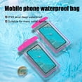thumbnail image 4 of Fridja Waterproof Phone Pouch, Clear Screen Floatable Waterproof Phone Pouch, Universal Waterproof Cell Phone Case, Underwater Photography for Swimming, Rafting, Diving, 8.07×4.13in, Pink, 4 of 6