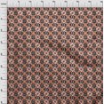 thumbnail image 4 of oneOone Georgette Viscose Rust Brown Fabric Abstracts Sewing Craft Projects Fabric Prints By Yard 42 Inch Wide, 4 of 5