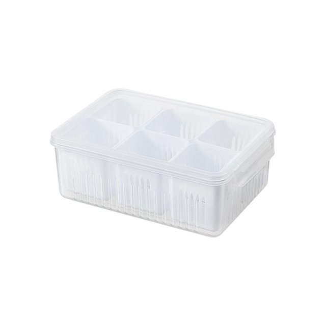 1 Boîte de Cuisine Oignon, Gingembre, Ail et Oignon Vert avec 6 Compartiments