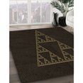 thumbnail image 3 of Ahgly Company Tapis d'Intérieur Lavable à la Machine, Carré, Transitionnel, Noir Nuit, Tapis de Zone, 5 Pieds Carré, 3 of 7