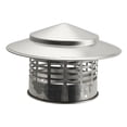 thumbnail image 3 of simhoa Cap Ducting Pipe Outdoor Easy Install Flue Cap Fireplace Chimney Cap Outside Inner Dia 110mm, 3 of 8
