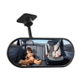 thumbnail image 2 of Baby Car Mirror for Rear Facing Car Seat, Shatterproof Acrylic Backseat Safety Mirror with Wide Angle, Adjustable 360° Rotation, Fits Most Vehicles, Easy Installation, Black, 2 of 9