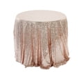 thumbnail image 2 of Nappe Ronde Pailletée Mariage Pailletée pour Fêtes de Mariage 47x47 Pouces dans une Variété de Couleurs, 2 of 5