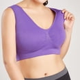 thumbnail image 2 of XZNGL Women Pure Color Plus Size Ultra-thin Large Bra Sports Bra Full Bra Cup Tops, 2 of 9