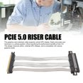 thumbnail image 3 of Câble Rehausseur PCIE 5.0, Câble Rehausseur PCIE 5.0 16X Compatible avec GPU WRX80 90E RTX4090 5090 RX8900 RX7900XTX 128 Go s Gen 5GPU Extension de Carte Graphique, Compatibilité Polyvalente, 3 of 7