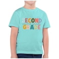 thumbnail image 1 of TZEWGL Hauts pour Fille Garçon Rentrée Scolaire Saison Imprimé Col Rond Manches Courtes Vêtements pour Filles Garçons Taille 12-13T, 1 of 4
