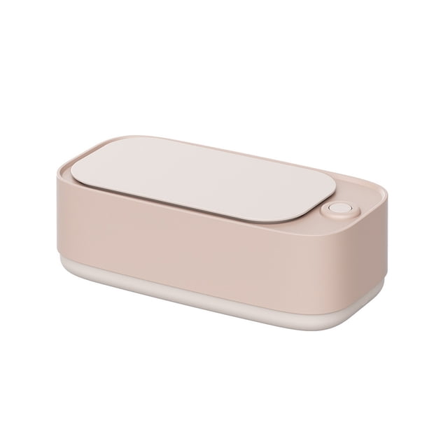 TopLLC Ultrasonic Jewelry Cleaner, Portable Sonic Cleaning Machine with One-Touch Operation, 15oz 45KHz High-Frequency Ultrasonic Cleaner for Eyeglasses Rings Necklaces Dentures and Makeup Brushes