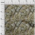 thumbnail image 2 of oneOone Georgette Viscose Beige Fabric Tropical Craft Projects Decor Fabric Printed By The Yard 42 Inch Wide, 2 of 5