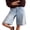 Light Blue, variant on Gupgi Women's Loose Denim Shorts Summer Casual Low Waist Baggy Bermuda Knee Length Jean Shorts with Pockets