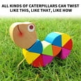 thumbnail image 3 of LSLJS Colorful Wooden Twisted Caterpillar Toy Kids Educational Didactic Toy, 3 of 4