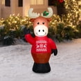 thumbnail image 5 of Élan gonflable de Noël pour jardin Airblown avec pull, 5 of 5