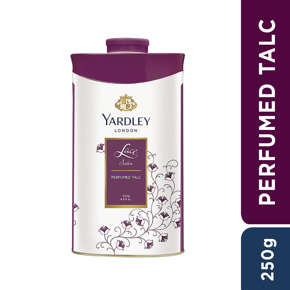 Yardley London Lace Satin Talc - 8.81 Ounce