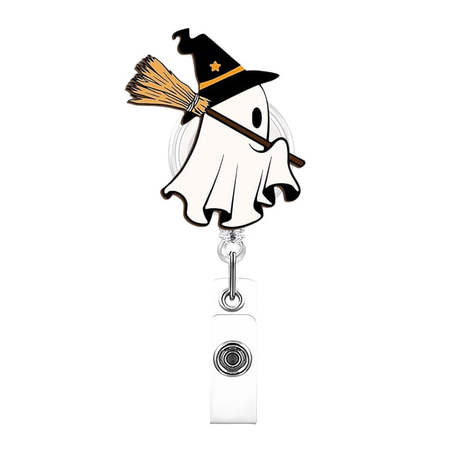 Funny And Cute Badge Reel With Clip Closure For Doctors Teachers Students Workers Etc Cartoon Pattern Badge Workplace Induction Graduation