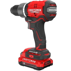 CRAFTSMAN RP+ Kit de perceuse/conducteur sans fil, avec 2 Piles et chargeurs, sans pinceaux (CMCD713C2)