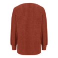 thumbnail image 4 of Penkiiy Chemises à Manches Longues pour Femmes Tunique Col Rond Décontractée Légère Mode Automne Vêtements 2025 m Marron, 4 of 5