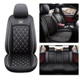 thumbnail image 1 of Maidao Car Seat Covers Leather for Lexus for RX/Harrier 1999-Present 5 Seats Waterproof Soft Front Rear Cushion Protector Black and Beige, 1 of 7